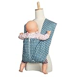 tacmamy(タックマミー) 抱っこひも 綿100％ヴィンテージドット (LL, インディゴブルー)