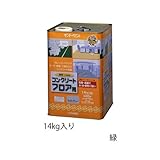 エスコ １４ｋｇ油性コンクリートフロア用塗料 緑 EA942EH-43 [その他]
