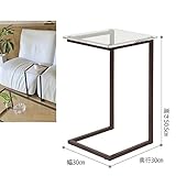 おしゃれ アクリル 製 サイド テーブル(ブラウン) AD04-BR