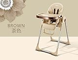 多機能ベビーハイチェア　取り付けなし 高級革材質　汚れにくい七段階高さ調節　6ヵ月から3才頃まで 座る/寝る両用　デッキチェア三段階調節　プレート二段階調節