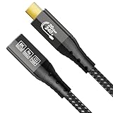 ZIKNYDO USB C 延長ケーブル 0.5m（USB-C 3.2 TypeC 延長、ビデオ 8K@30Hz、4K@60Hz/144Hz、充電 240W）、20Gbps タイプC 延長ケーブル（Thunderbolt 4、iPhone 16、ハブ、MacBook、MagSafe 充電器、SSD 用）