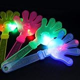 BESTOYARD 5個 おもちゃ ハンディー ハンド 拍手 LED発光 ノイズ メーカー コンサート 歓声 小道具 パーティー 好意 応援 クラップ スティック ハンド パチパチ 拍手 お楽しみ（ランダムカラー）