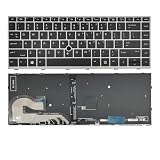 ノートパソコン交換用Keybaord、HP EliteBook 840 G5 / G6、846 G5、745 G5 / G6用、Zbook 14U G5 / Zbook 14U G6用、バックライト付き、ポインター付き、USレイアウト、P/N:L11307-001、L14378-001、6。 037B0 138601。