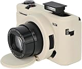 キヤノンPowershot G 7 X Mark IIIカメラ保護ケース、全保護ソフトG 7 X IIIシリカゲルカバー取り外し可能レンズカバー保護カバー、適用キヤノンG 7 X III G 7 X 3に (ベージュ)
