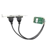 Mini PCI E イーサネットネットワークカード、10/100/1000Mbps Mini PCIe デュアルRJ45ポート ギガビットイーサネットネットワークカードチップセット Linux用 82583V用