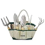 GardenHOME 7 Piece Garden Tool Set (Garden Tool and Tote Set) [並行輸入品]