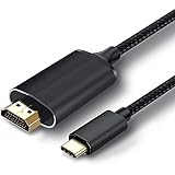 USB Type C HDMI 変換アダプター 変換ケーブル4K USB Type C to HDMI 映像出力1M 接続 Thunderbolt3 タイプC to hdmi 対応 40Gbps転送 設定不要Mac-Mini MacBook Air用