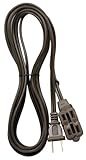Voltec 01-00007 3-Outlet 2-Conductor SPT-2 Extension Cord, 15-Foot, Brown [並行輸入品]