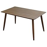 岩附(IWATSUKI) ダイニングテーブル 4人用 幅135 正方形 木製 無垢材 ウォールナット 北欧 ボラボラ ブラウン OK_BORABORA-TABLE135