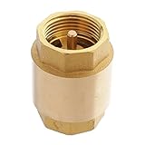 Sharplace インラインスプリング式　≤120℃ 　逆止め弁　一方向バルブ　垂直方向　水　油　全３サイズ - 3/4インチ
