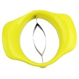 funnytoday365 Mango Pitter Stoner芯抜きカッターフルーツChopperスプリッタスライサキッチンツール(イエロー)