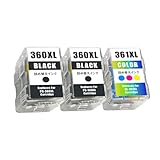 BC-360 BC-361 キヤノン用 詰め替えインク BC-360XL(顔料ブラック)×2+BC-361XL（染料3色カラー）×1 大容量 個包装 対応機種: PIXUS TS5430 / PIXUS TS5330 【YUBOYA】