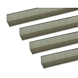 安田 アルミアングル 1m 2.0x40x40mm シルバー 4本組