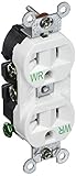 Hubbell 5362WWR Weather Receptacle Duplex Hubbell-Pro 20A 125V White [並行輸入品]