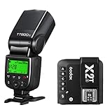 GODOX TT600 X2T-ストロボ 送信機付き カメラ フラッシュストロボ GN60 2.4G 1/8000 HSS スピードライト フラッシュトリガー クリップオンストロボ (TT600+X2T-c)