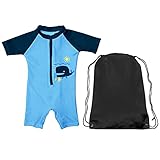 BABYBEBE iPlayワンピース水着ベビーガールズまたはベビー男の子Sun保護Kids Sunsuit カラー: ブルー