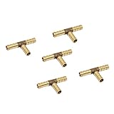 F Fityle 精密　T型　継手　燃料ホース　空気　水　ホース　コネクタ　頑丈　配管用品　全5サイズ　 - 8mm