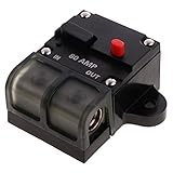 Dolity 　自動車　12V　高電流　遮断器　サーキットブレーカー　50/80/150/200/250/300AMP - 80A