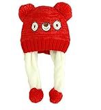 (デマ―クト）De.Markt キッズ帽子 ニット帽 かわいい 柔らか 男女兼用 こども用 秋冬 シンプル 防寒 キャップ・ハット赤ちゃん 出産祝い 防風 ウサギ