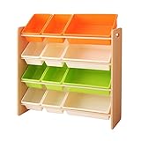 ナチュラル／【4段タイプ】 おもちゃ箱 収納ラック おもちゃ入れ 子ども部屋 整理整頓 片付け 整理整頓 子供 収納スペース 掃除 絵本