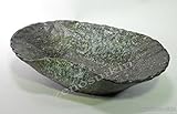 青窯肌小判水盤　 （信楽焼・陶器・花器・水盤・H）*　※幸せを呼ぶ幸運の黄色「風の水琴工房オリジナルキーホルダー」付きセット商品