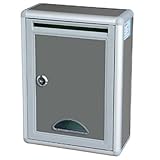 GLEOOD 多目的 ミニ ボックス BOX 鍵付き 小型 意見箱 ポスト 郵便受け 窓付き レターボックス