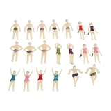 Dickly 5x 20xミニチュアビーチ水着フィギュアモデルジオラマシーニックスビルディングキット 1：75 HOOスケール