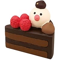 デコレ(Decole) 置物 文鳥スイーツ ガトーショコラ 3×2.5×H3.3cm コンコンブル concombre ZCB-17316