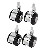 uxcell　ねじ込みキャスターセット　旋回キャスターセット　M8x13mm　4個入り