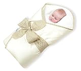 BundleBee Baby Wrap/Swaddle/Blanket, Feather Light/Cream, 0-4 Months by BundleBee [並行輸入品]