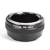 focusfoto Fotgaアダプターリングfor Pentax PK Kレンズto Sony e-mountミラーレスカメラNEX - 5r 5t 3 NEX - 6 NEX - 7 a7 a7s a7r a7ii a7sii a7rii a6500 a6300 a6000 a5100 a5000 a3500 - fs700 vg30 vg900 pxw-fs7