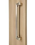 45 °オフセット/モダン& Contemporary /商用/住宅用/長方形/正方形/ push-pull stainless-steelドアハンドル – Brushed Satin Finish 