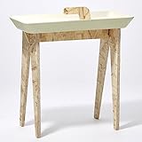 ideaco イデアコ　タイニーウォーク　サイドテーブル＆今治タオルの2点セット (エクリュ)