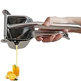 GiDoKe ジューサー 手動ジューサー ハンド ジューサー オレンジ 絞り器 家庭用 業務用 果汁絞り器 レモン絞り 低温調理 (8.5 * 7.5 * 22.5cm 304ステンレス鋼)