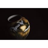 nobrand 九谷焼　金箔木立鶴　１０号花瓶 オブジェ (130903)