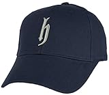 (ディージェイホンダ)dj honda メンズ コットン 杉綾織 立体 ロゴ 刺繍 スポーツ キャップ 251D18-H (ネイビー)