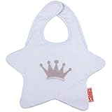 ララボイル リバーシブル　クラウンビブ ベビーブルー×シルバークラウン