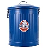 ダルトン(Dulton) ガベージカンLサイズ 24L ブルー ゴミを入れる物こそ綺麗だと思う物を使いたい ふた付きゴミ箱 ブリキ缶 高さ440mm 直径330mm 100-106-BLL