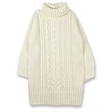 ブランシェス（branshes） 袖ファーニットワンピース【オフホワイト/（02）90cm】
