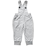 Dolly Ribbon サロペット オーバーオール パンツ 薄手 スウェット ウエストゴム 七分丈 ロング 子ども キッズ ジュニア 女の子 110cm 372055【杢グレー】