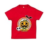 BabyChips ハロウィンパーティー(名入れ半袖ベビーTシャツ) 120 レッド
