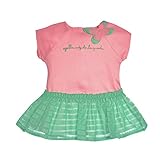 アガタ・ルイス・デ・ラ・プラダ ベビー Agatha Ruiz de la Prada Baby ピンクとグリーンの蝶々ワンピース 36M