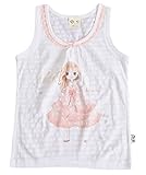 【あるこんたるこん】ベビー ランニング シンデレラ 女の子 コットン100％ キッズ ジュニア タンクトップ (100)