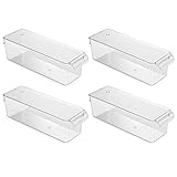 High Quality Linus Kitchen Pantry Cabinet Pullz Organizer, 4 Pack, Clear