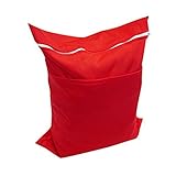 Tinksky洗濯可能防水ファスナー付きベビー布おむつNappy Bag withスナップハンドル(レッド) OW184856MB1MX5007