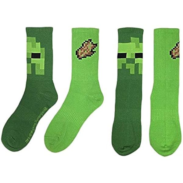 Amazon Co Jp マインクラフト 靴下 ソックス ゾンビ 腐った肉 040 服 ファッション小物