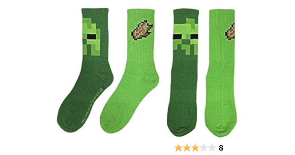 Amazon Co Jp マインクラフト 靴下 ソックス ゾンビ 腐った肉 040 服 ファッション小物