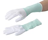 アズワン アズピュアロングPUコート手袋 オーバーロックタイプ 指先コート SS/3-3643-05