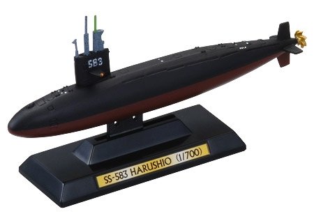 1/700 タカラ 世界の艦船 亡国のイージス 渥美バージョン 01 潜水艦はるしお型 はるしお 単品