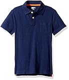 Crazy 8 Big Boys' Short Sleeve Nep Polo Shirt Navy Small [並行輸入品]